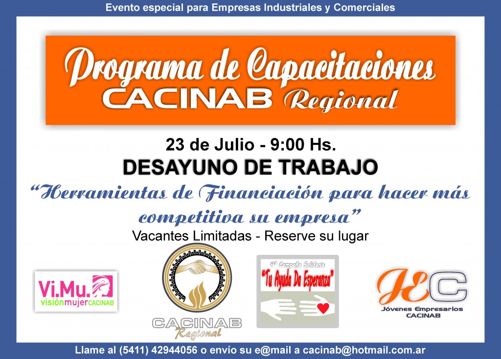 Flyer Capacitación 23-7 Herramientas para el desarrollo de su empresa